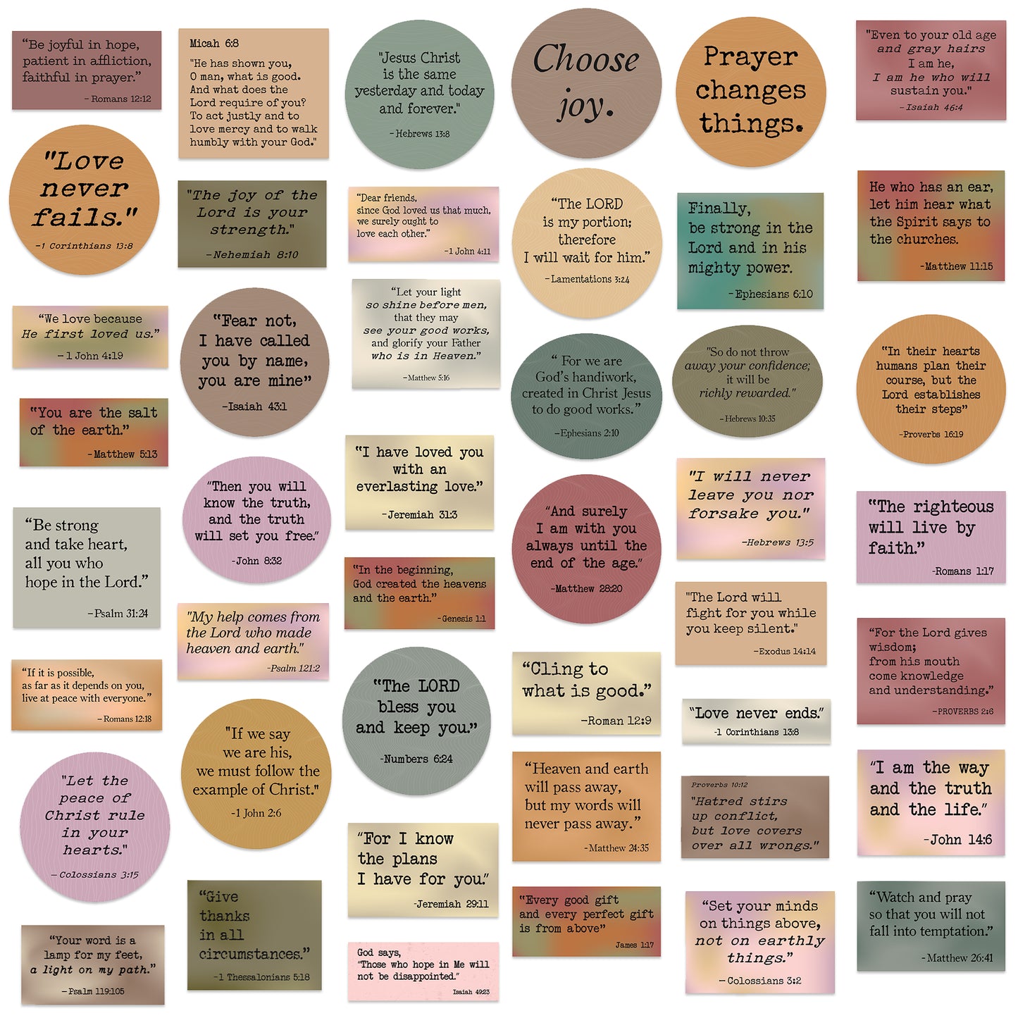 150 PCS Christian Bible Verse Stickers - Daily Reminder Prayer Scripture Pack for Laptop, Water Bottles, Waterproof & Vinyl