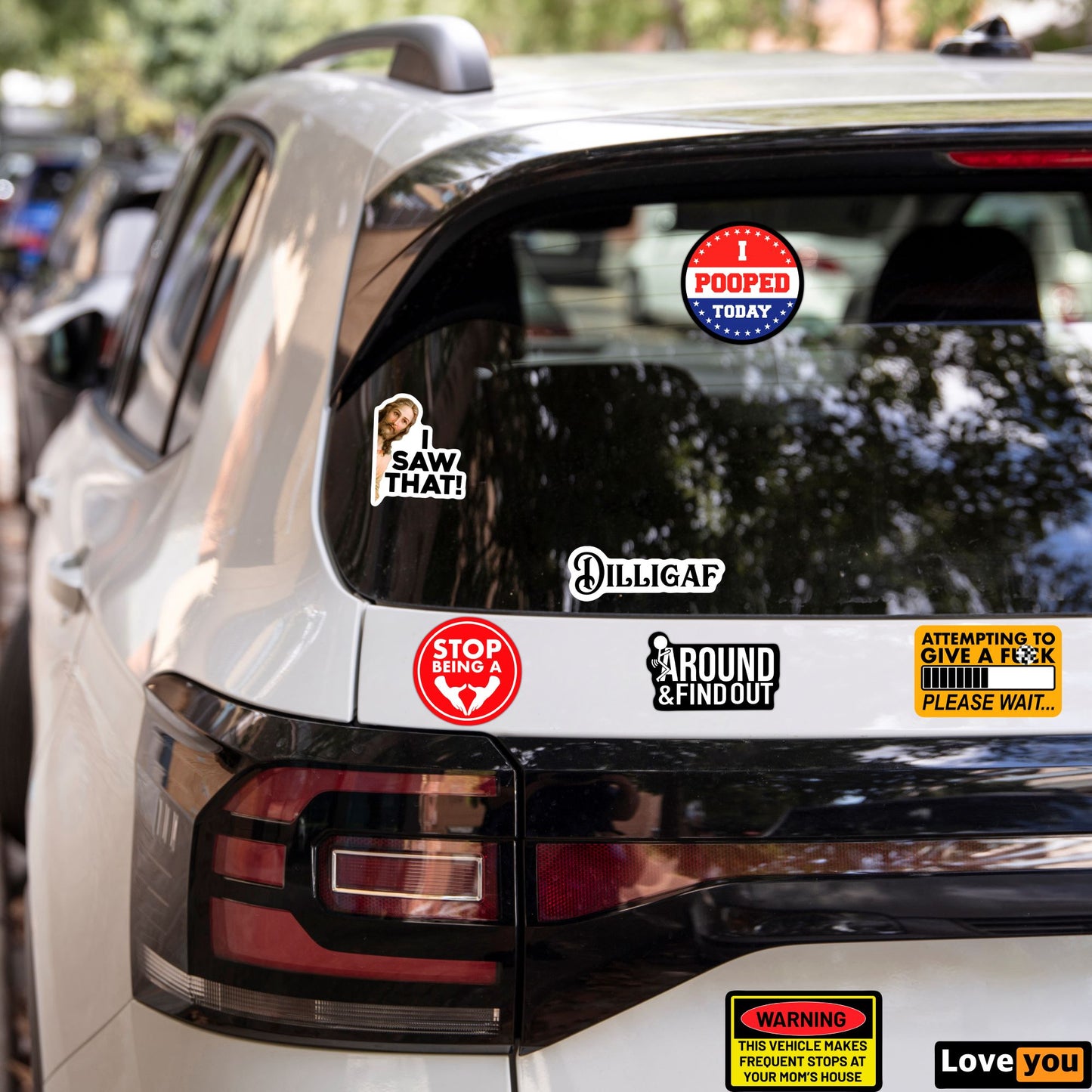 100-200pcs Funny Stickers for Adults, Prank Meme (Dirty) Large Sticker Pack for Bumper, Hard Hat, Water Bottles, Co-Worker, Computers, Vinyl Waterproof Decals