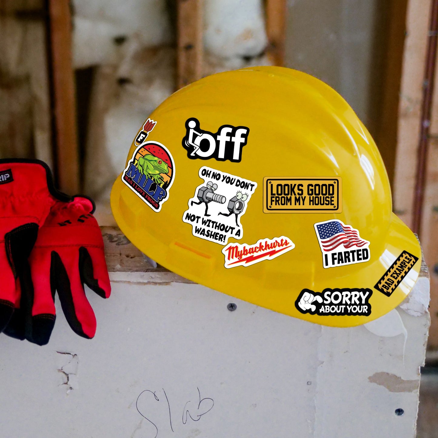 100-200pcs Funny Stickers for Adults, Prank Meme (Dirty) Large Sticker Pack for Bumper, Hard Hat, Water Bottles, Co-Worker, Computers, Vinyl Waterproof Decals