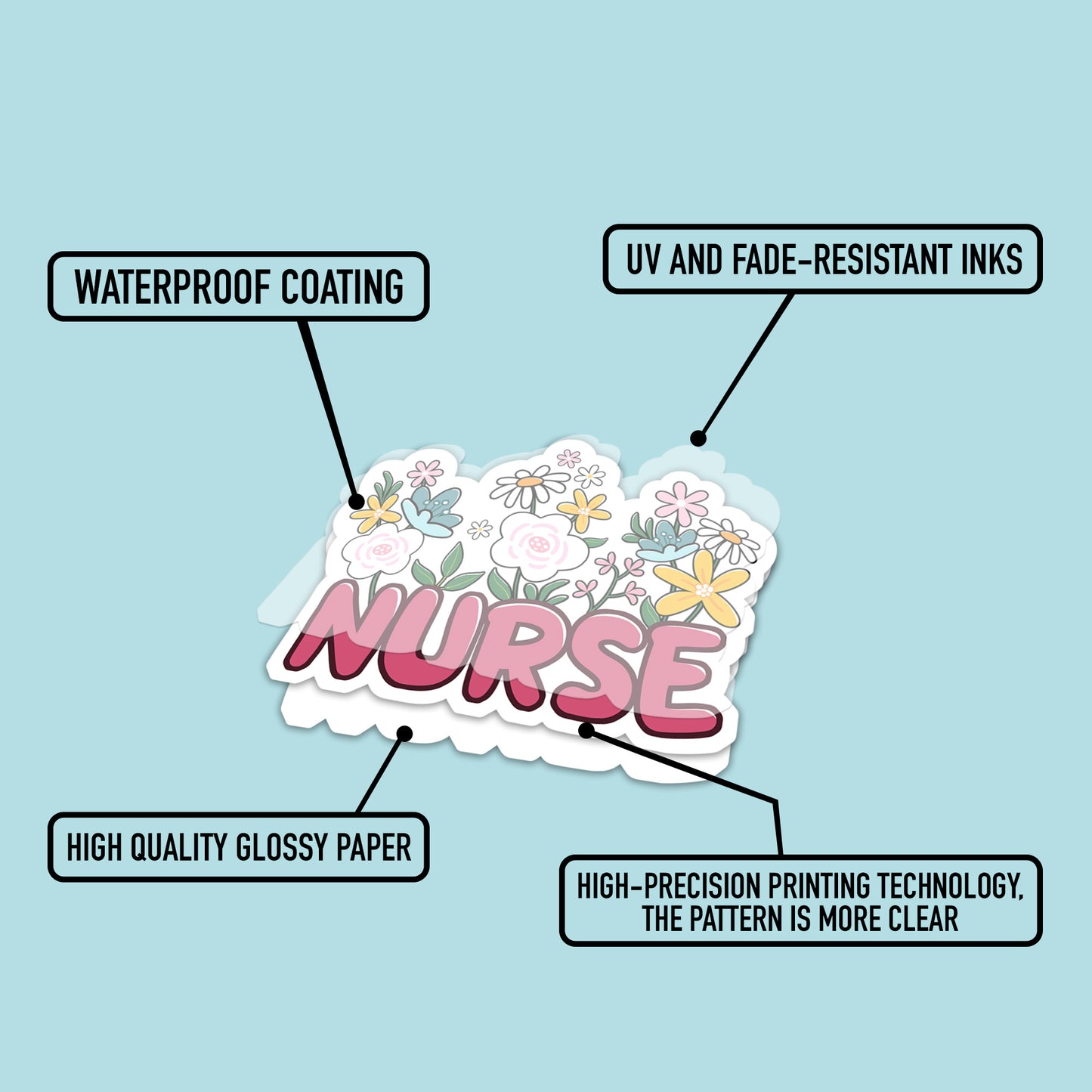 120Pcs Funny Nurse Stickers – Hilarious Medical Decals for Laptop