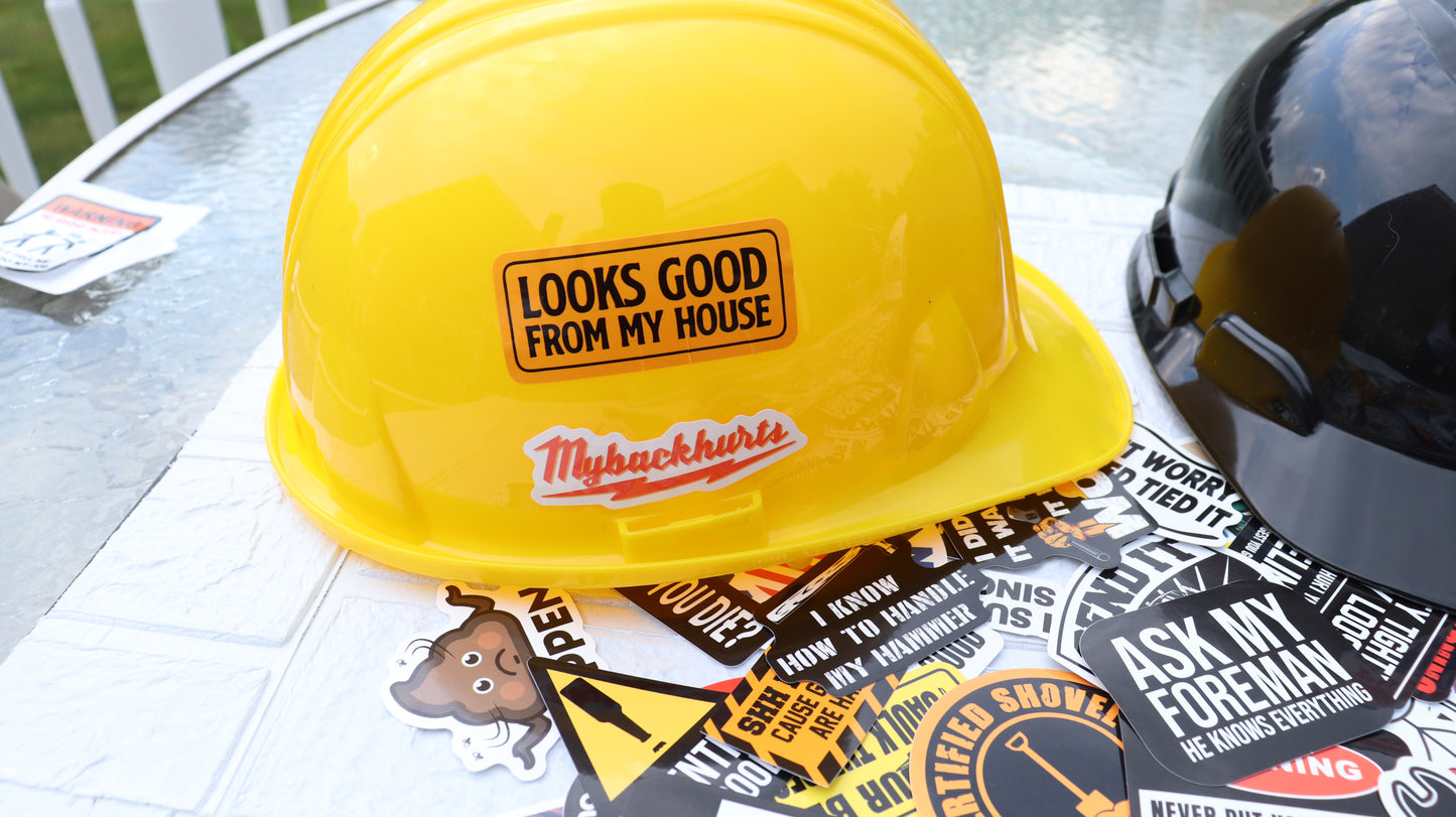 300 PCS Hard Hat Stickers Pack (DIRTY) - For Helmet, Toolboxes... Waterproof Vinyl
