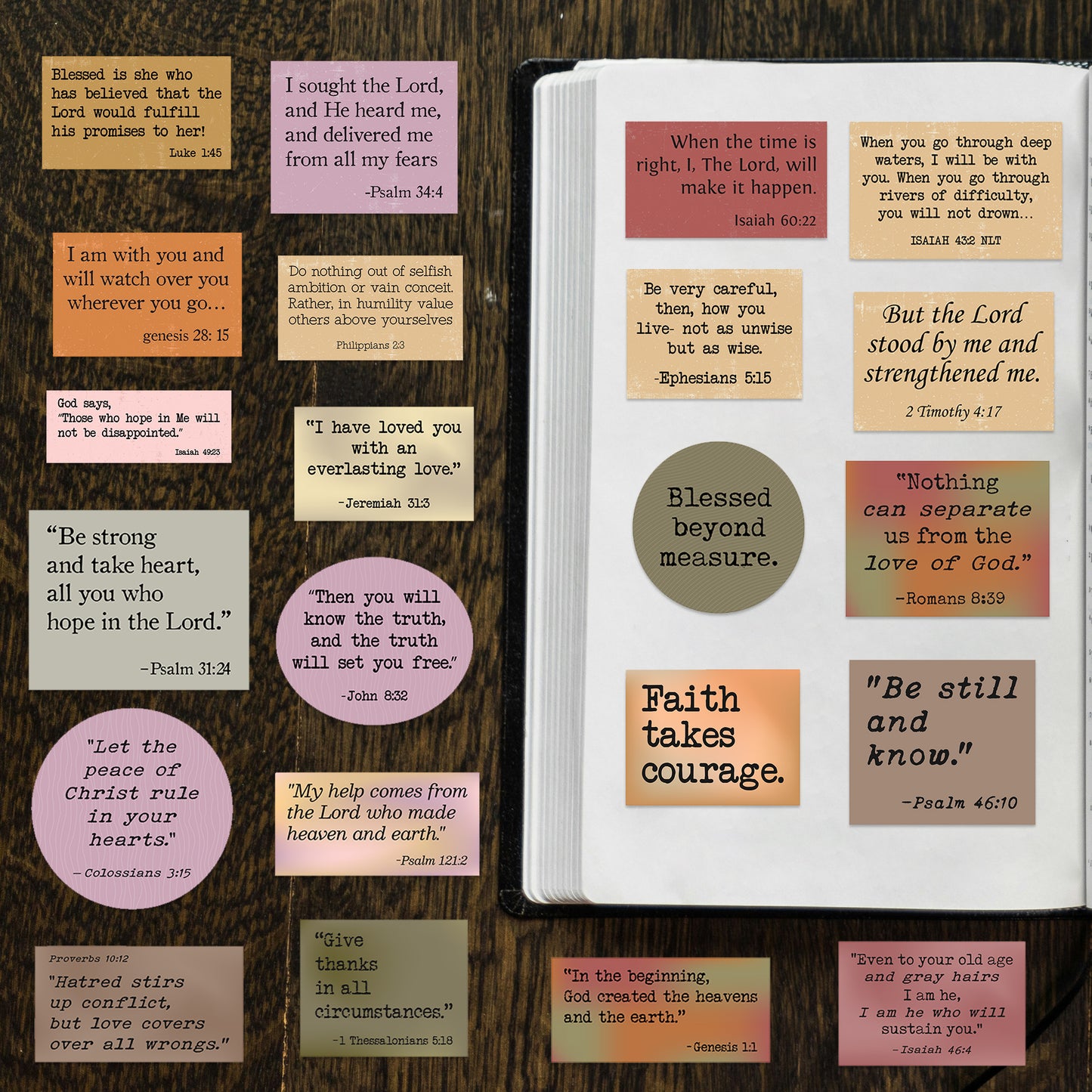 150 PCS Christian Bible Verse Stickers - Daily Reminder Prayer Scripture Pack for Laptop, Water Bottles, Waterproof & Vinyl